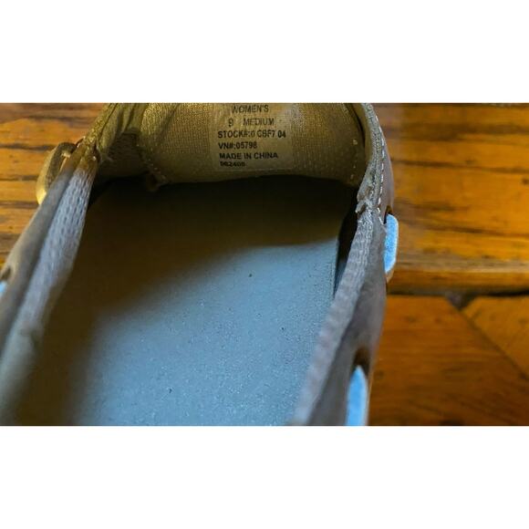 LL Bean Beige Suede Leather Flex Free Boat Shoes Women’s 9 - Picture 7 of 8